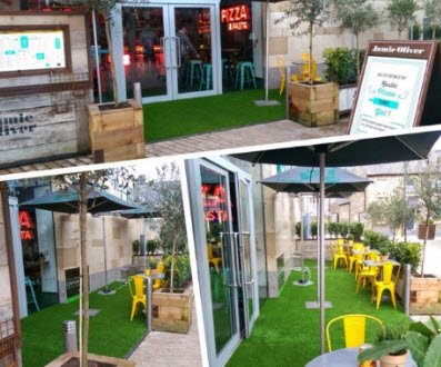 CỎ NHÂN TẠO TRANG TRÍ QUÁN CAFE