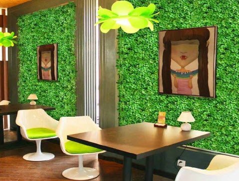 TRANG TRÍ CỎ NHÂN TẠO CHO QUÁN CAFE ĐẸP- ĐỘC- LẠ