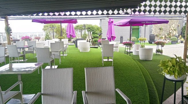 THI CÔNG CỎ NHÂN TẠO TRANG TRÍ CHO QUÁN CAFE