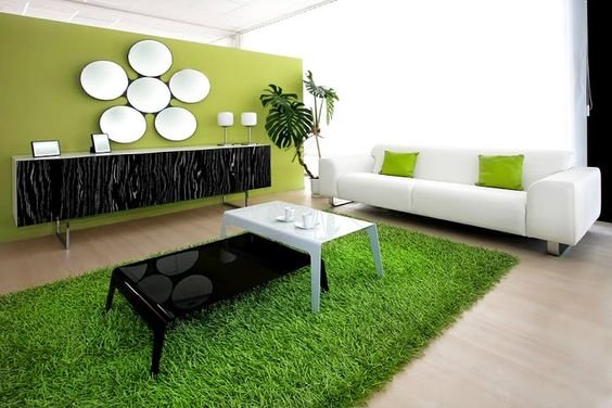TRANG TRÍ NỘI THẤT VỚI THẢM CỎ NHÂN TẠO